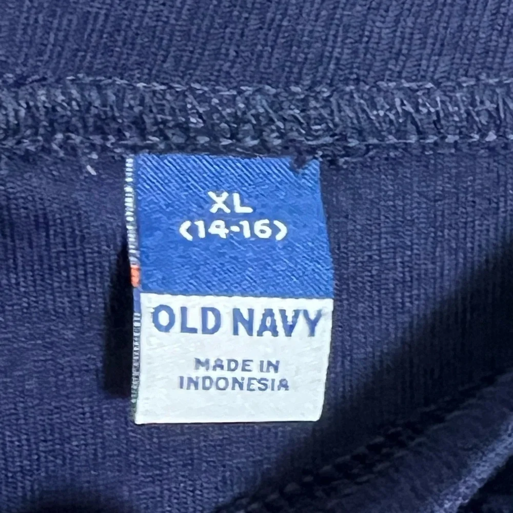 Old Navy Girls Blue Leggings Casual‎ Outdoor Full Length Ribbed Knit sz XL